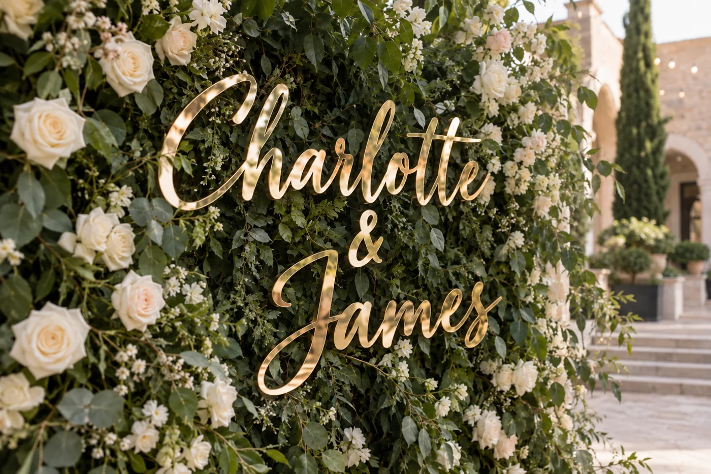 Charlotte & James — acrylic names