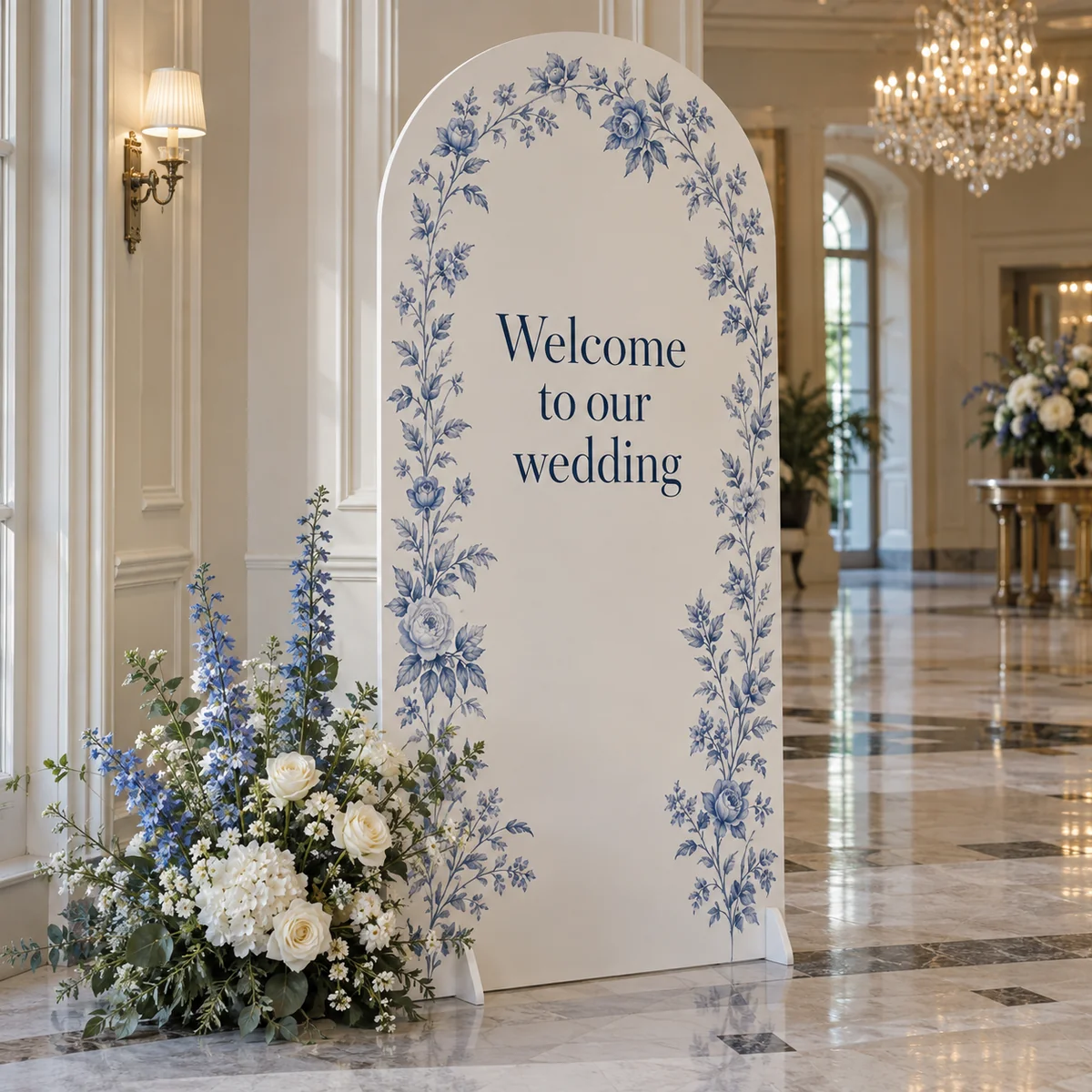Floral arch welcome