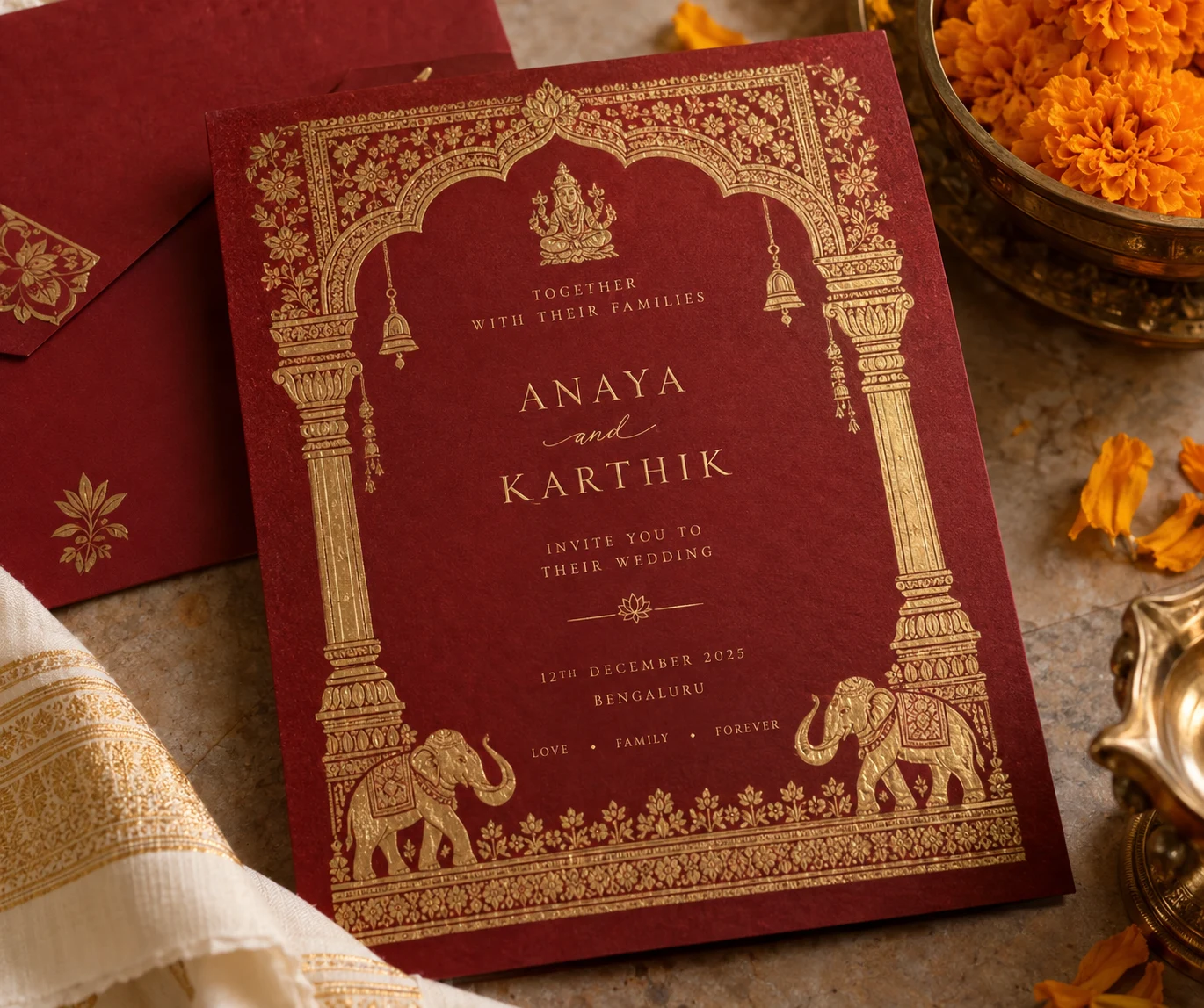Traditional Hindu invitations
