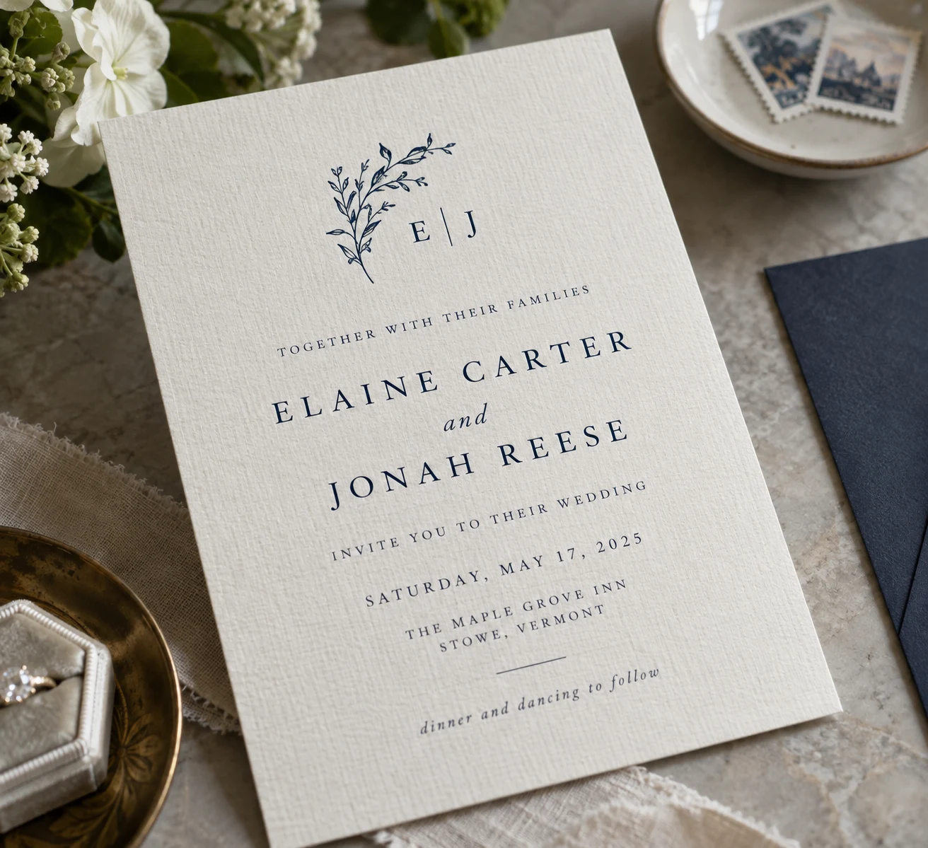 Linen cardstock