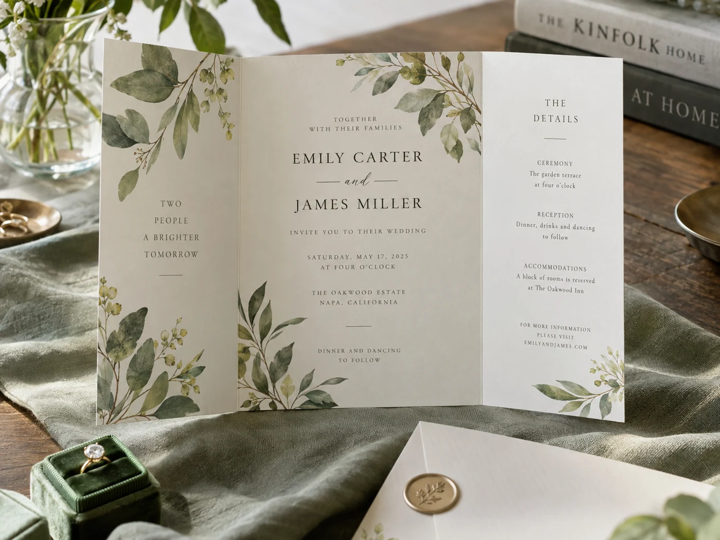 Tri-fold invitations