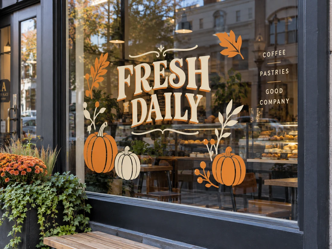 Seasonal promotional decals
